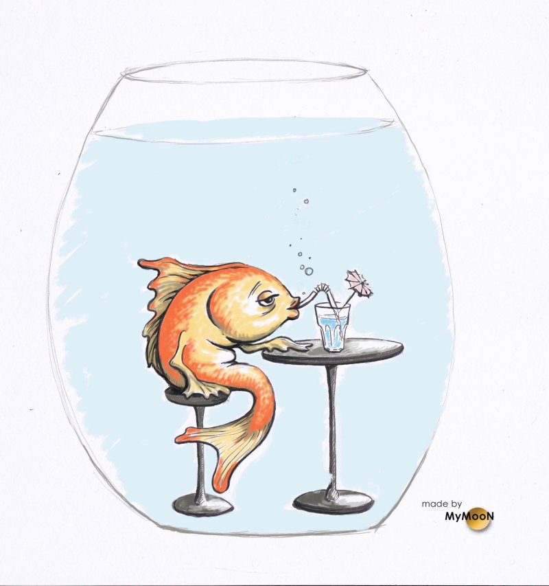 Забавные рыбы рисунки