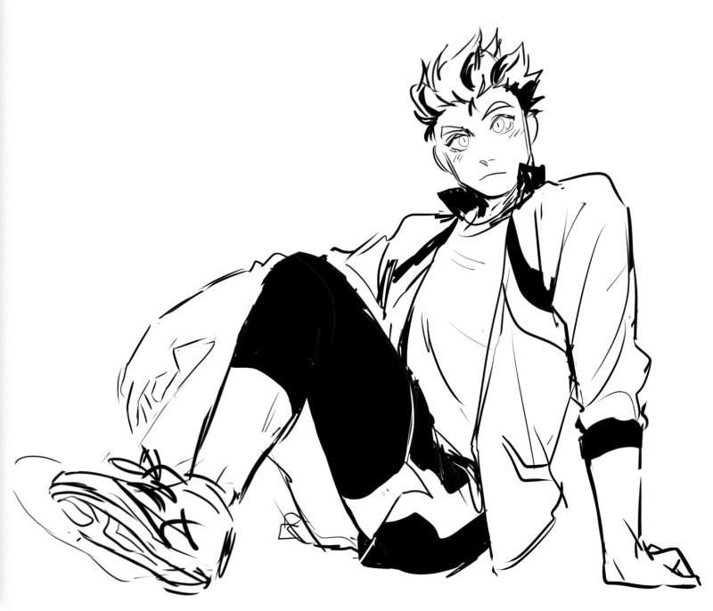 Куроо Тэцуро для срисовки