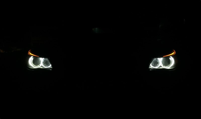 BMW e60 в темноте