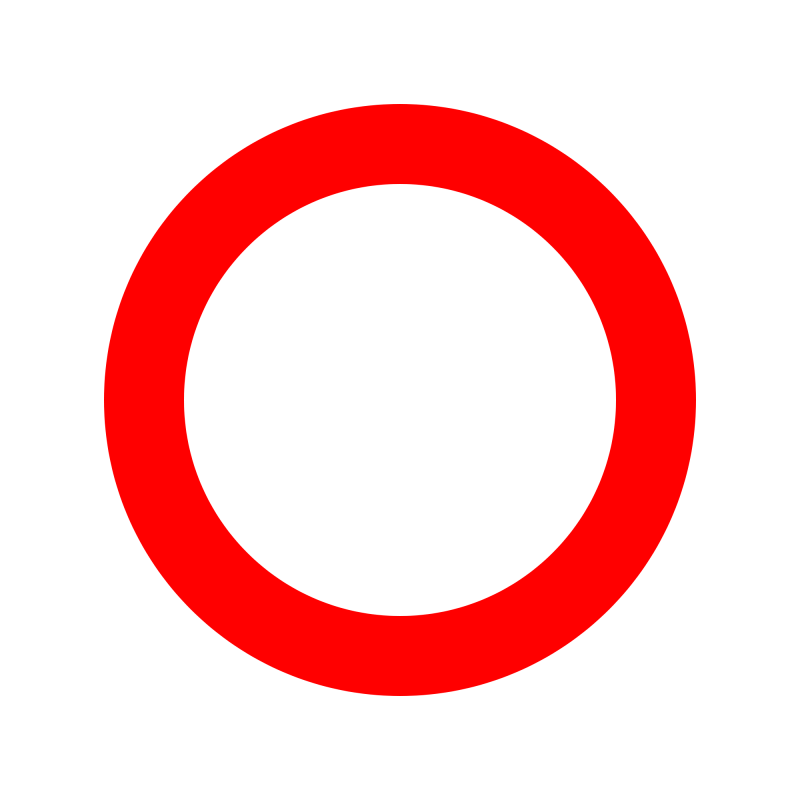 Треугольник на прозрачном фоне красный