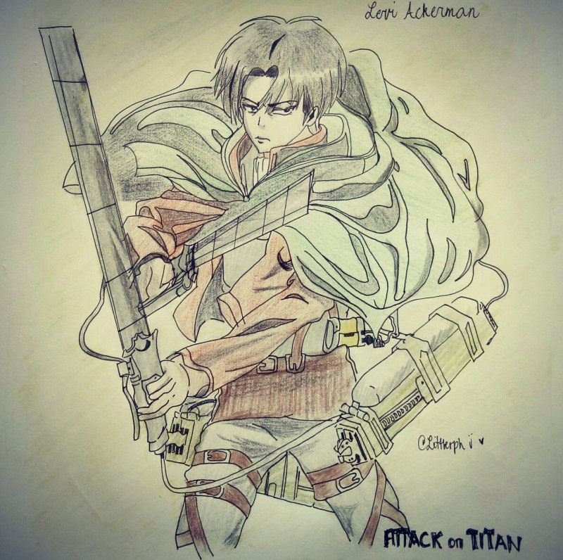 Атака титанов Леви Аккерман