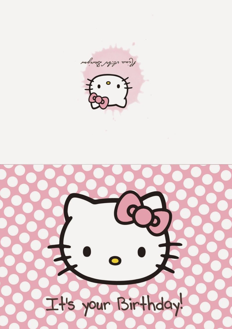 Карта hello kitty