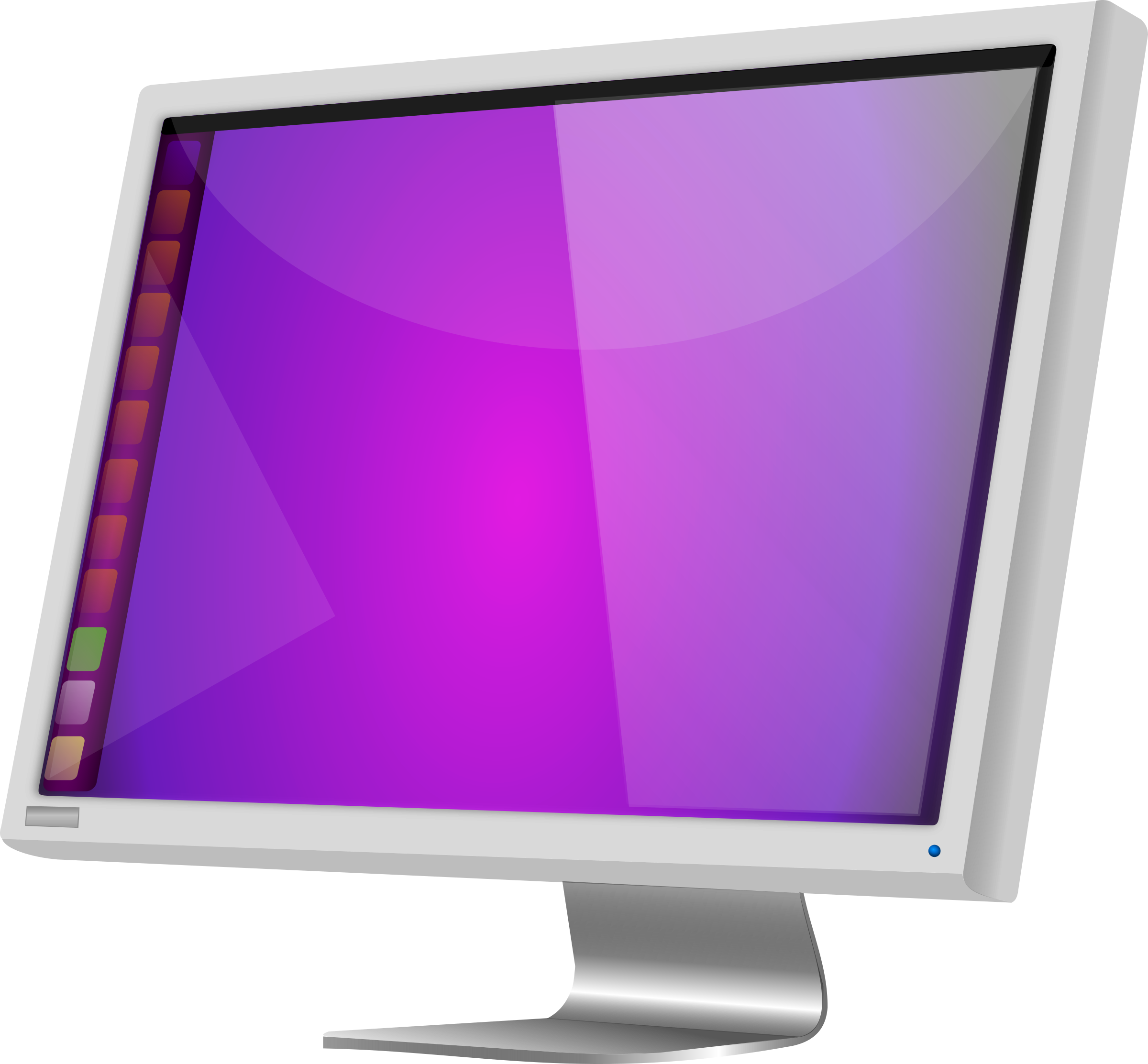 Экран компьютера треугольниками