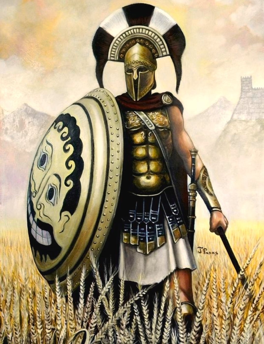 греческий воин шлем фотографии