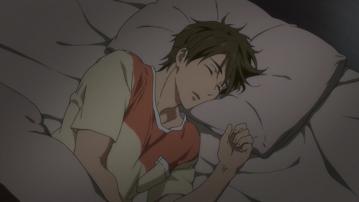 Sleeping animation. Яой Макото кун. Сонный персонаж.