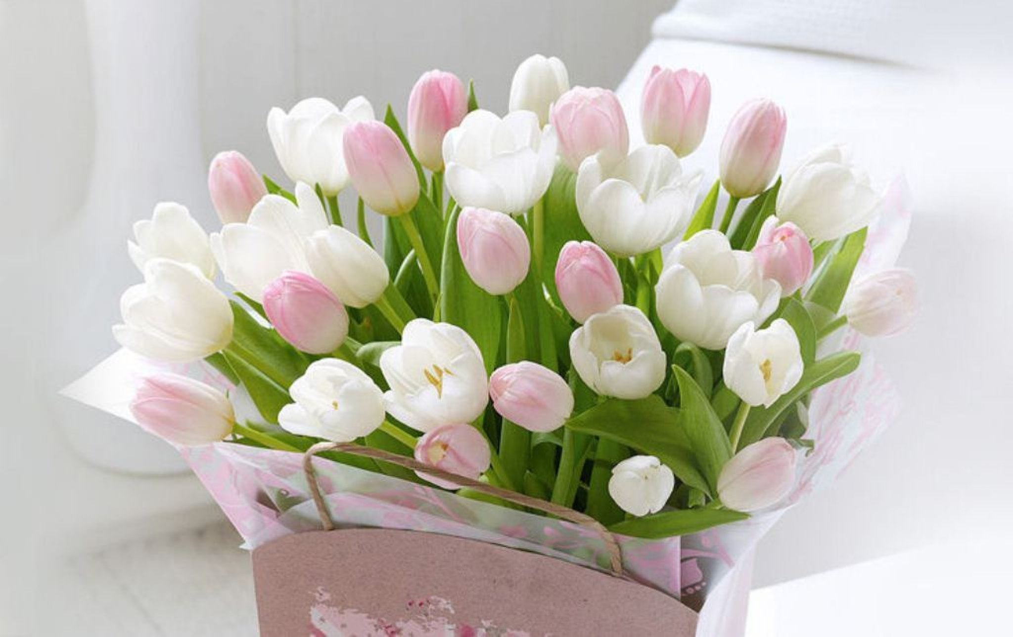 Открытки с днем рождения тюльпаны - 62 фото