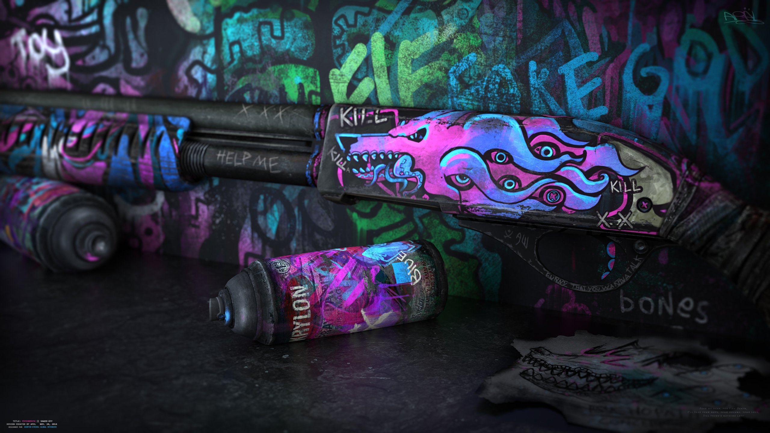 Awp neo noir 3d фото 24