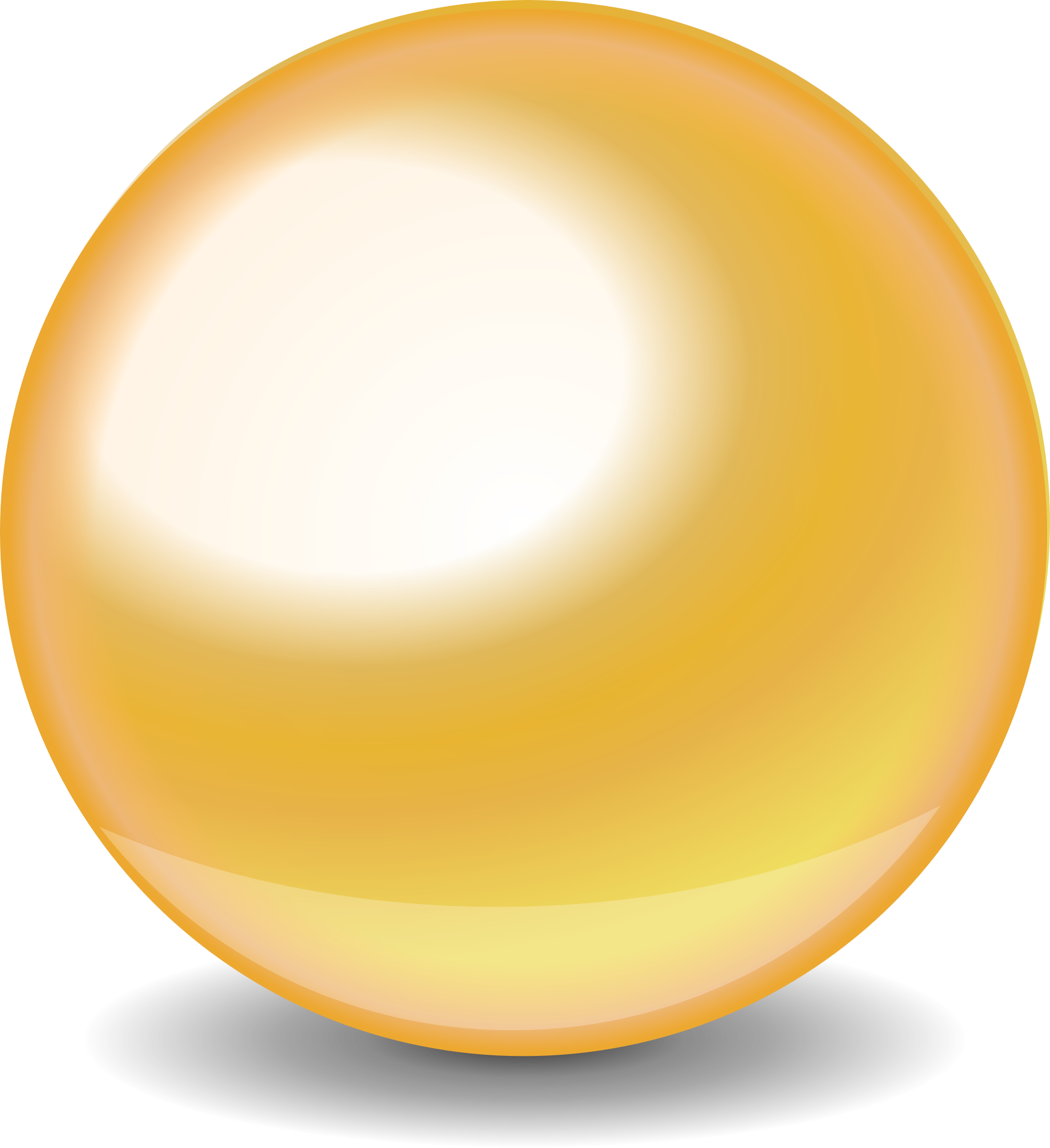 Золотой шар. Голд бол (Gold Ball). Золотая сфера на белом фоне. Шар без фона. Объемный круг.