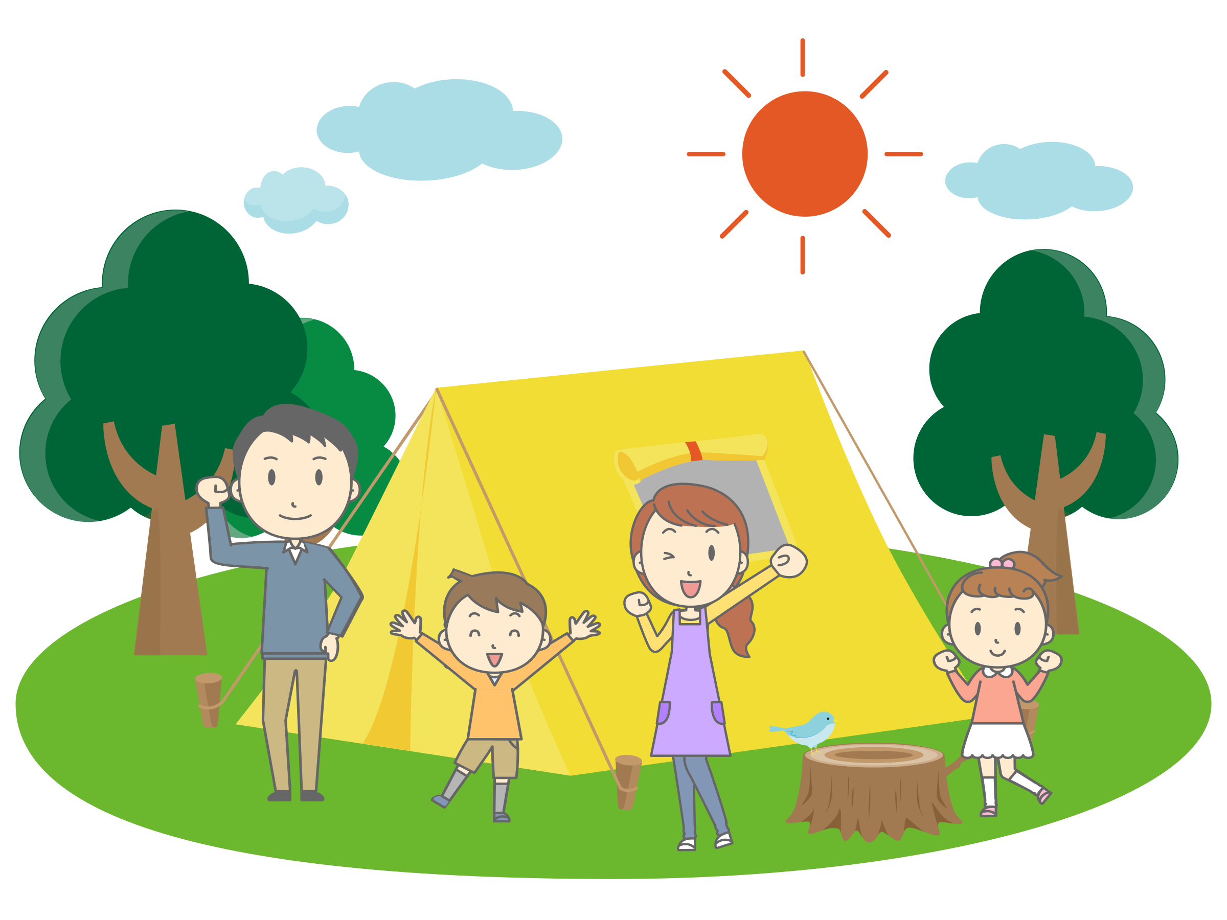 Год семьи в летнем лагере. Детский лагерь мультяшный. Детский лагерь иллюстрация. Лагерь рисунок. Летний рисунок для детей.