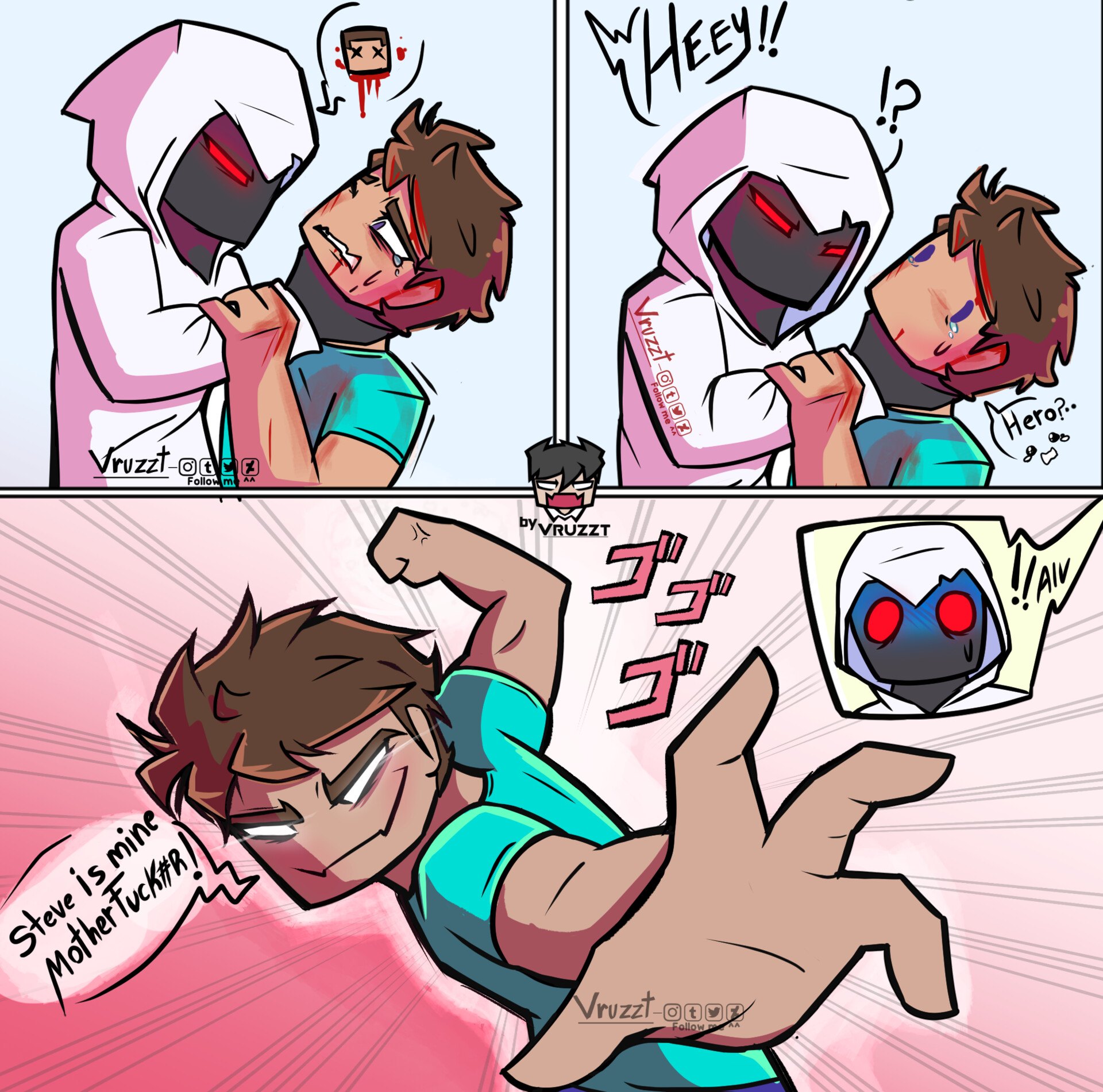 Herobrine x steve 18+
