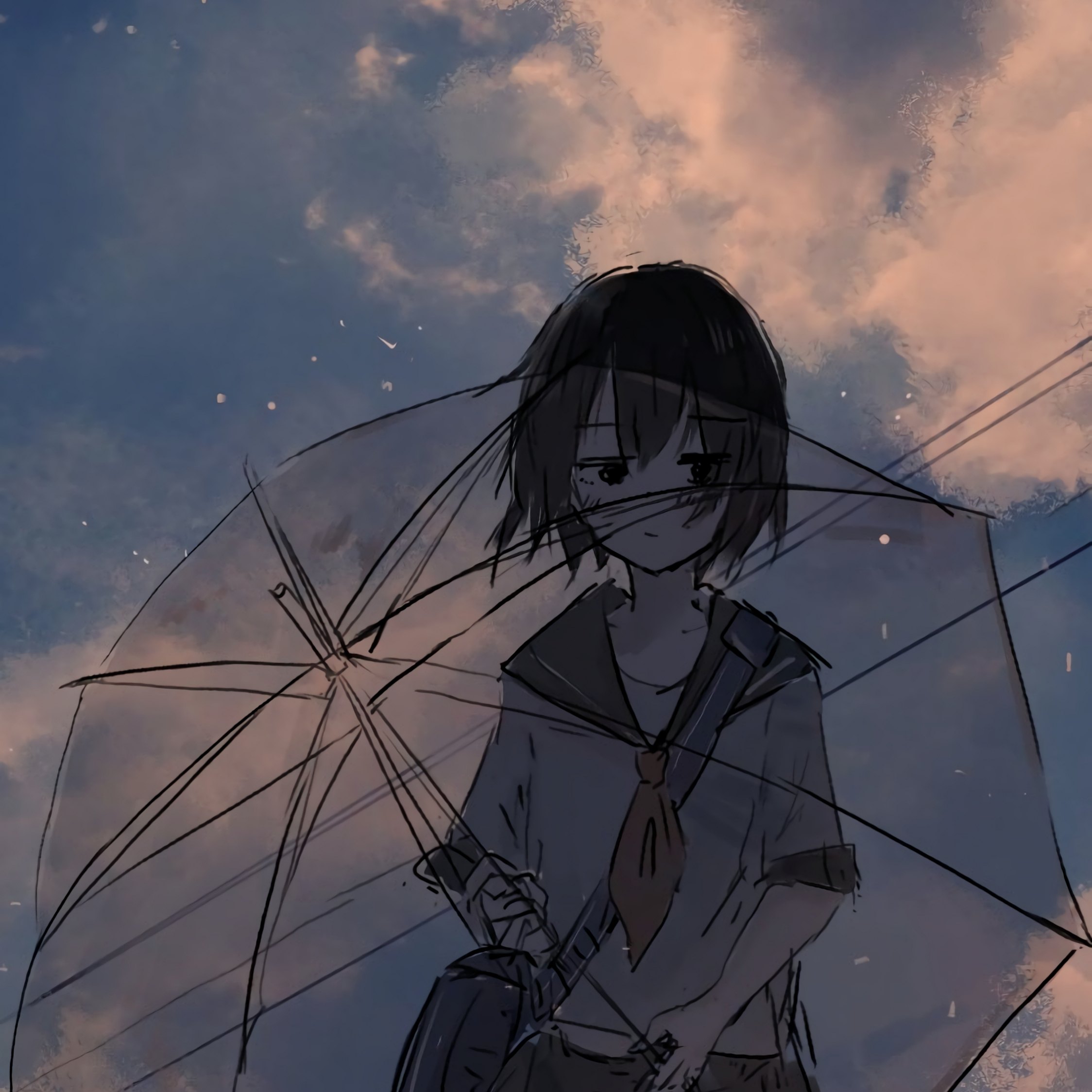 Фото на аву аниме девушки депрессия