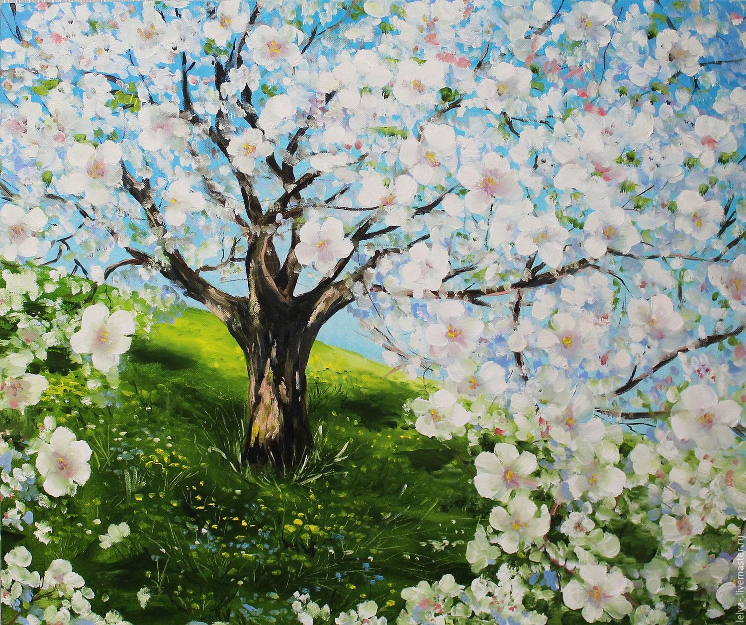 Яблоневый сад вишневый сад. Вишневый сад картина. Цветущая яблоня правополушарное рисование. Яблони в цвету. Цветущее дерево рисунок