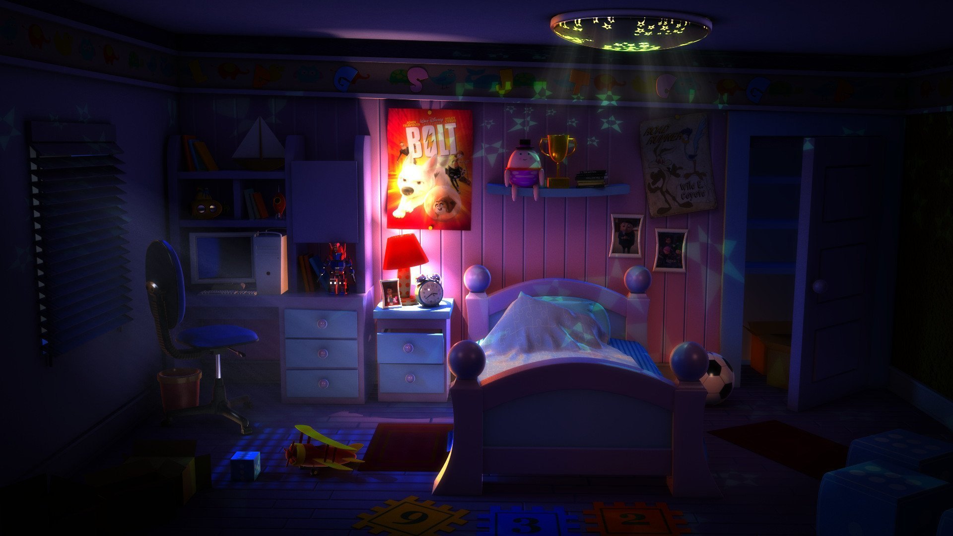 Уютная детская ночная комната