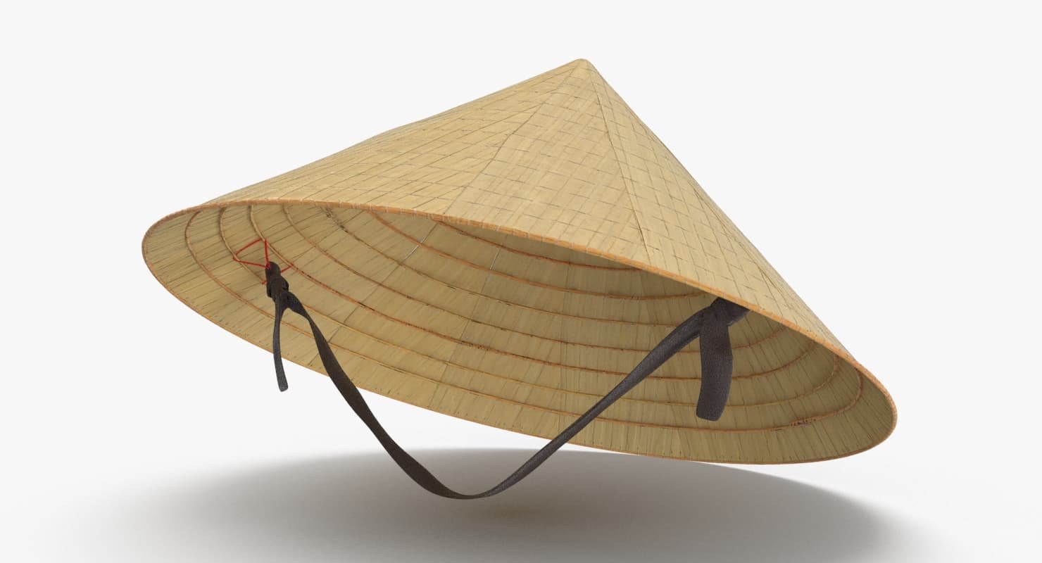Соломенная шляпа японская у самураев
