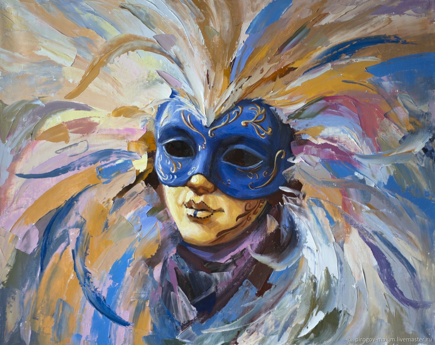 Рисунок в цвете театральной маски жанр любой - фото и картинки  abrakadabra.fun