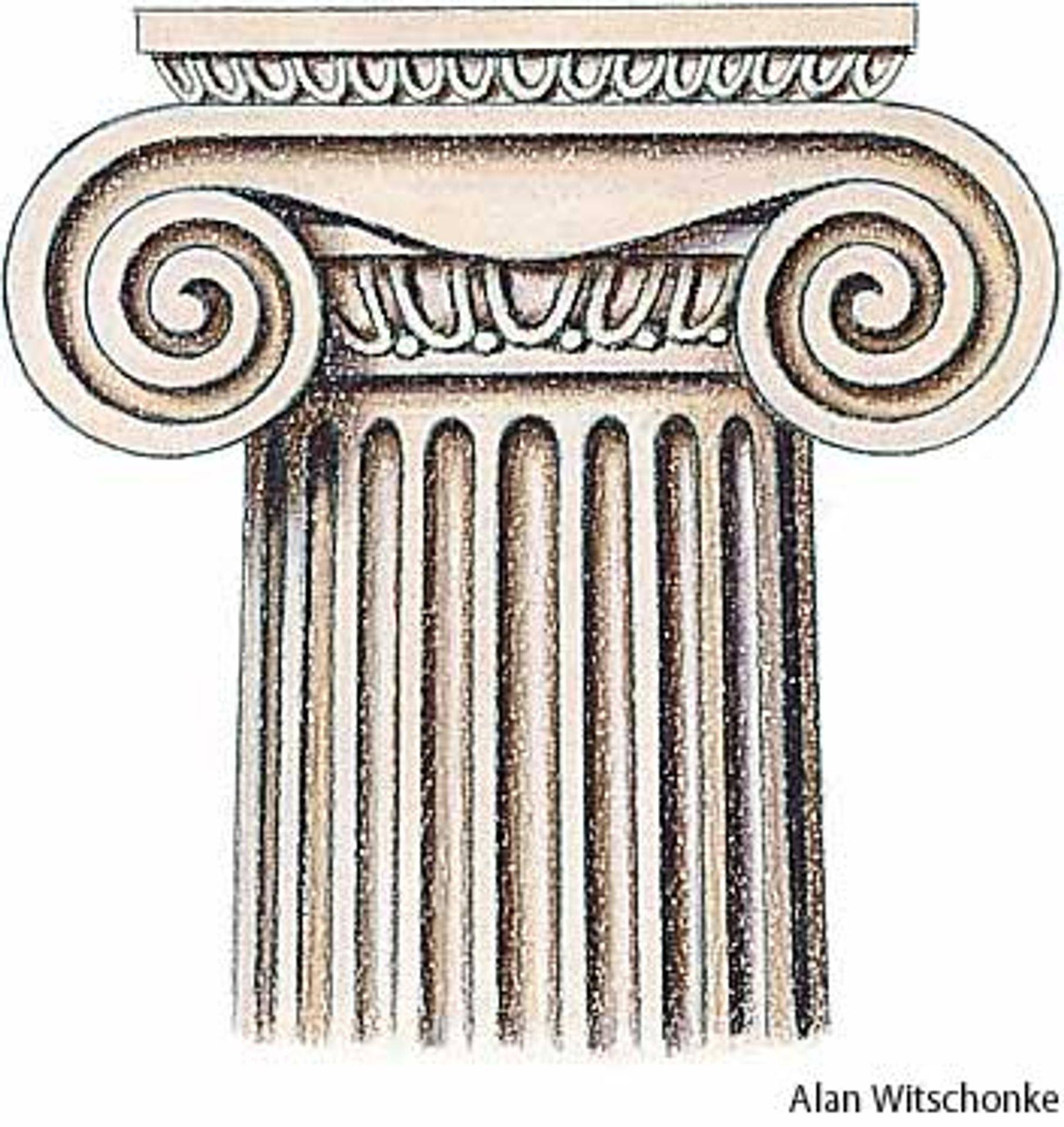 Греция колонна Ионического ордера