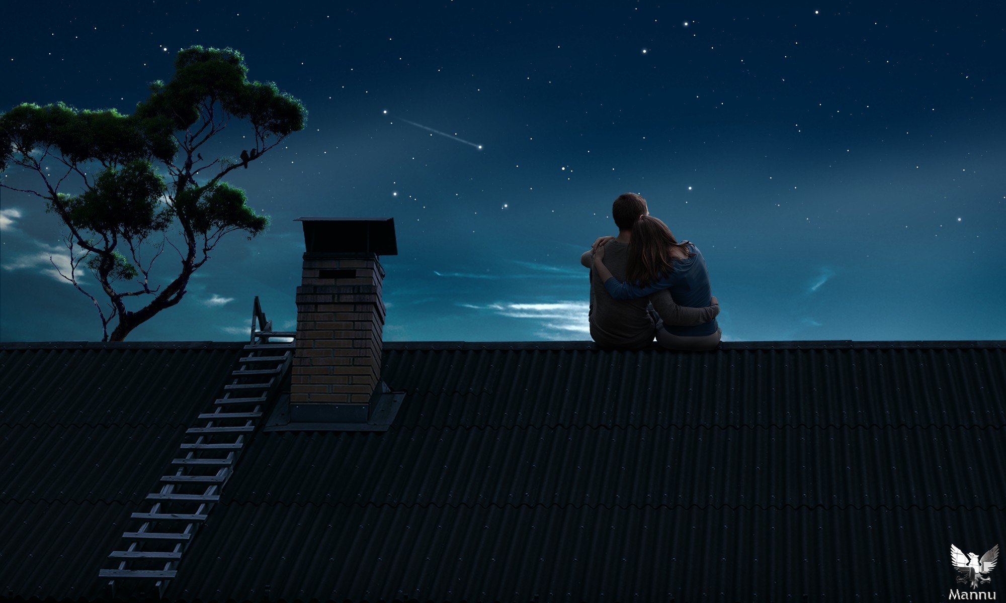Луна над крышей дома. Человек на крыше. Пара на крыше. Человек сидит на крыше ночью. Человек на крыше арт.