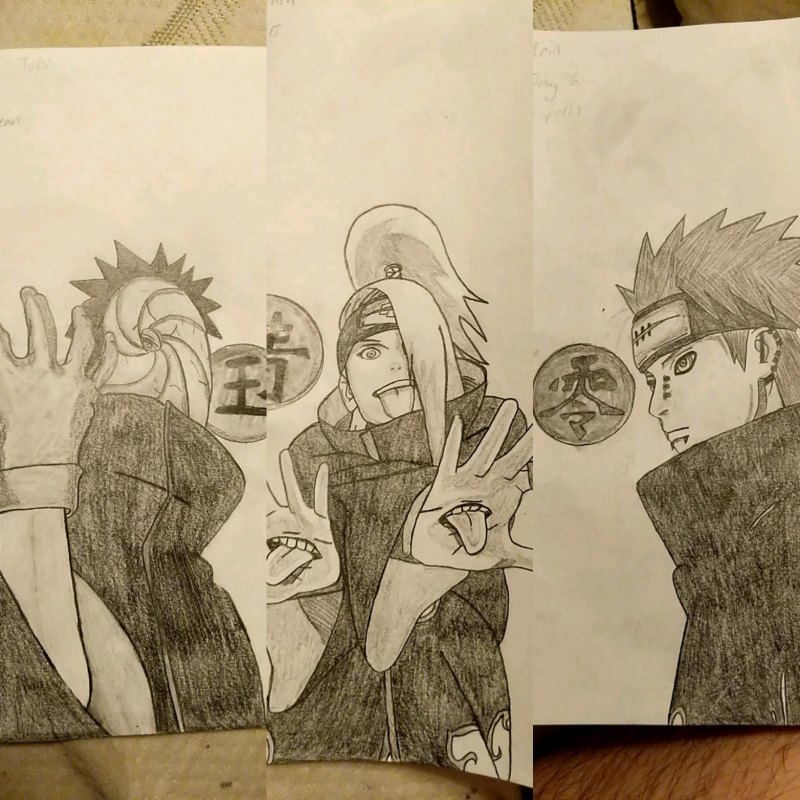 Шип Обито и Дейдара руки