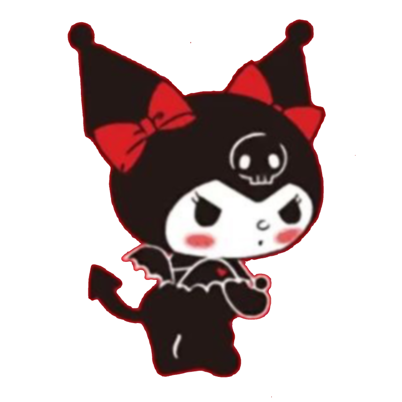 Хелло Китти Kuromi черная