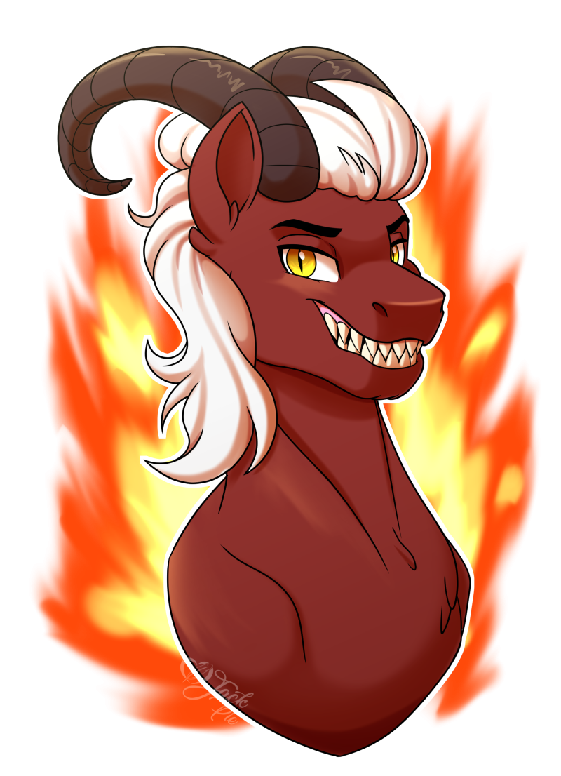 Пони демон арт