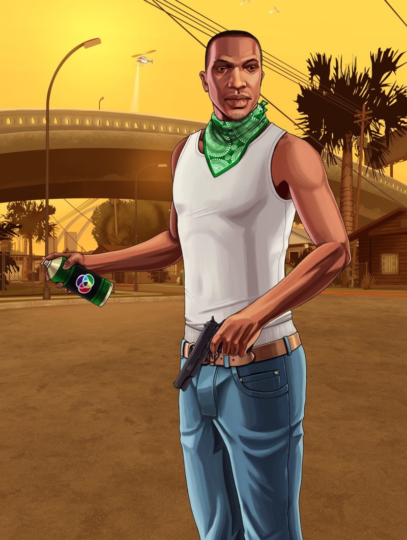 Портрет в стиле GTA