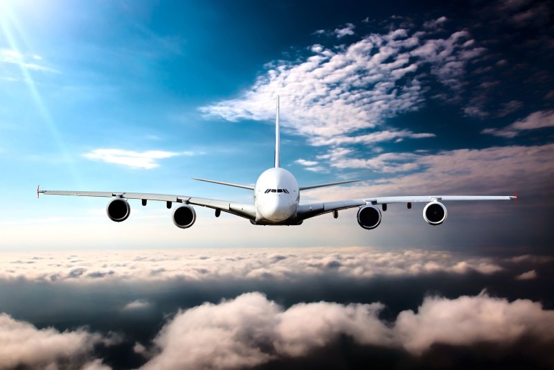 Airbus a380 в воздухе