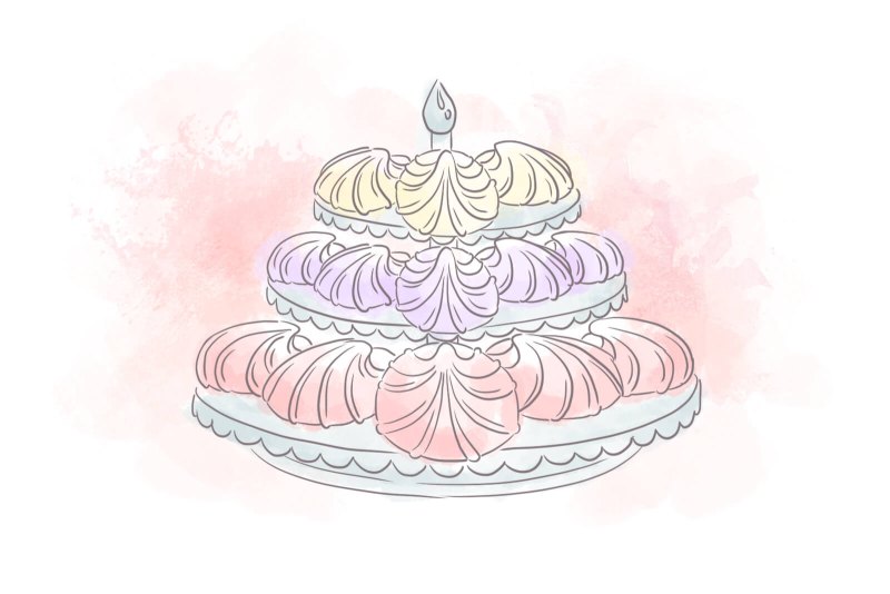 Зефир нарисованный