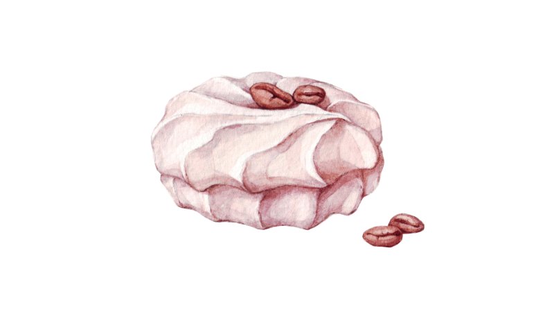 Зефир рисунок акварелью