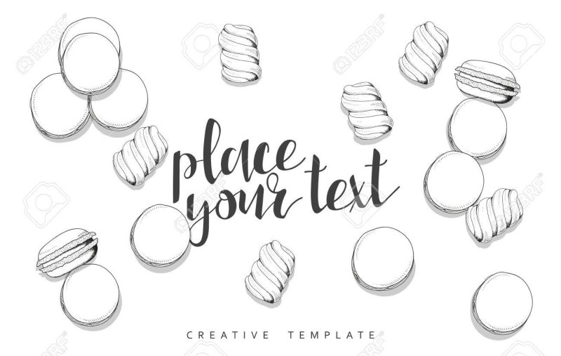 Макарун раскраска