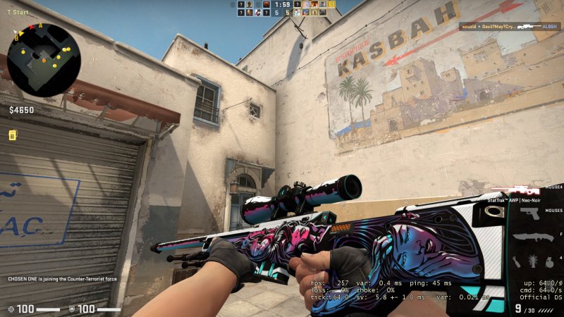 AWP неонуар