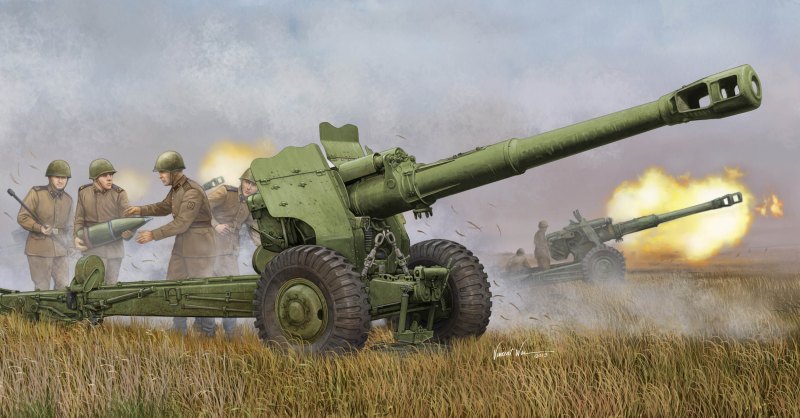 152-Мм пушка-гаубица д-20 Trumpeter, 1/35