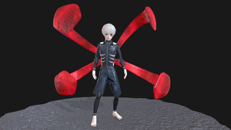 Кагуне Канеки 3d