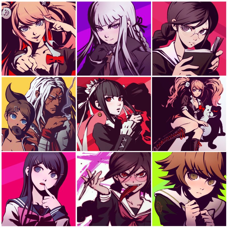 Danganronpa v3 пиксельные персонажи