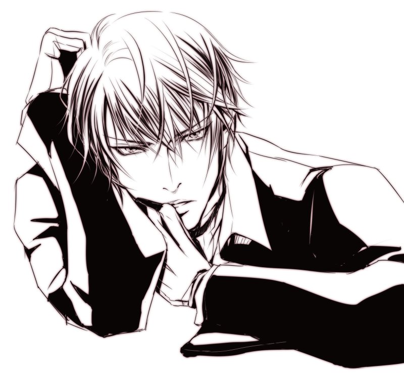 Аниме мальчик с сигаретой