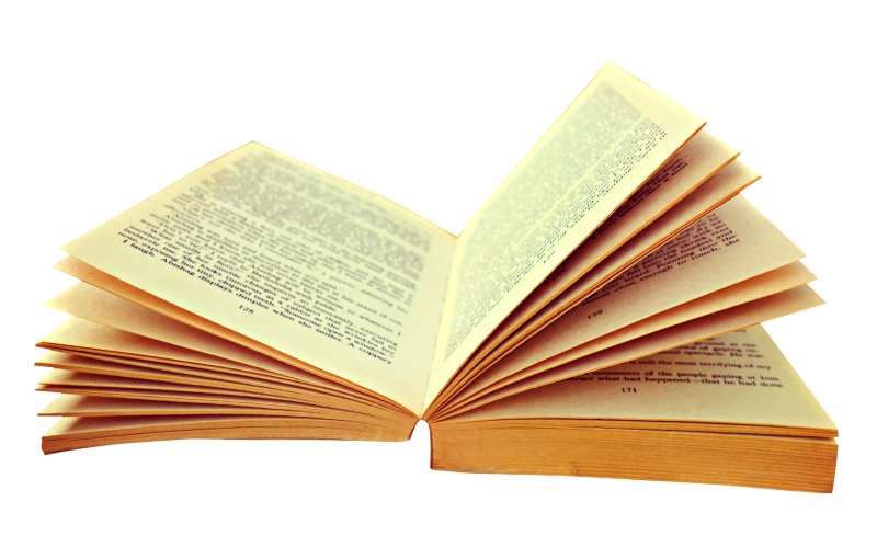 Книги на прозрачном фоне