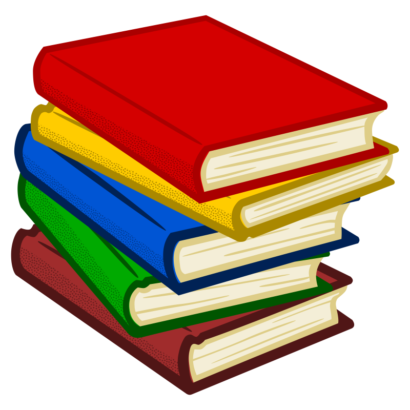 Книги на прозрачном фоне