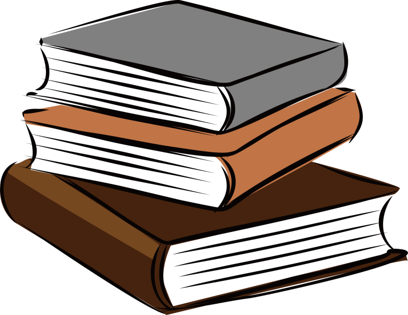 Книги на прозрачном фоне
