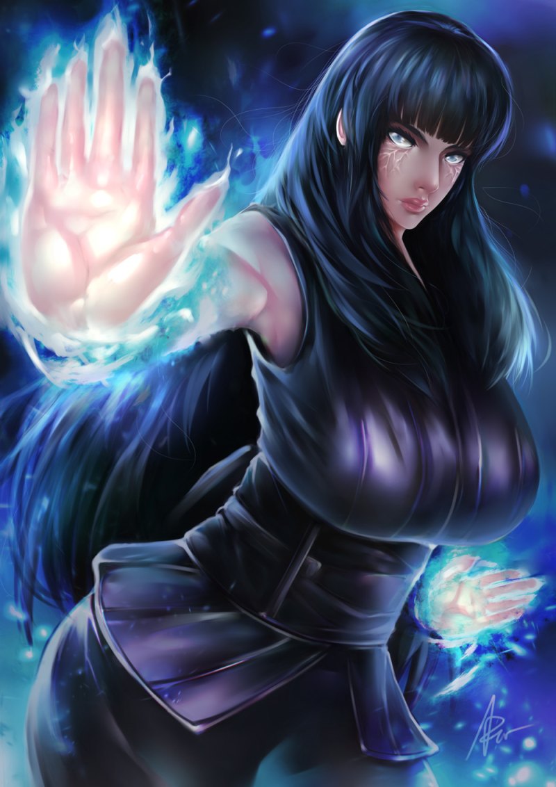 Хината Хьюга в платье