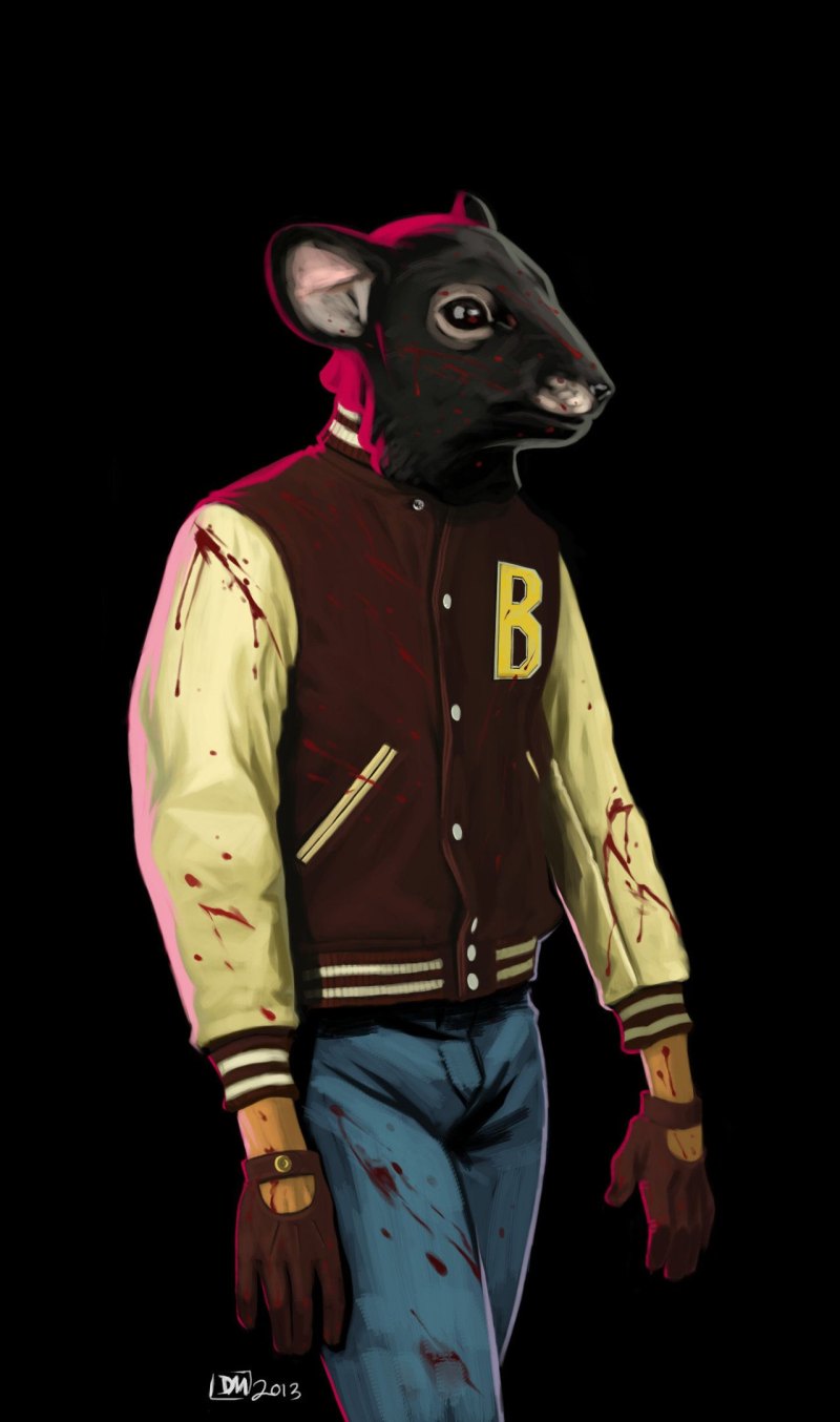 Hotline miami джекет без маски арт