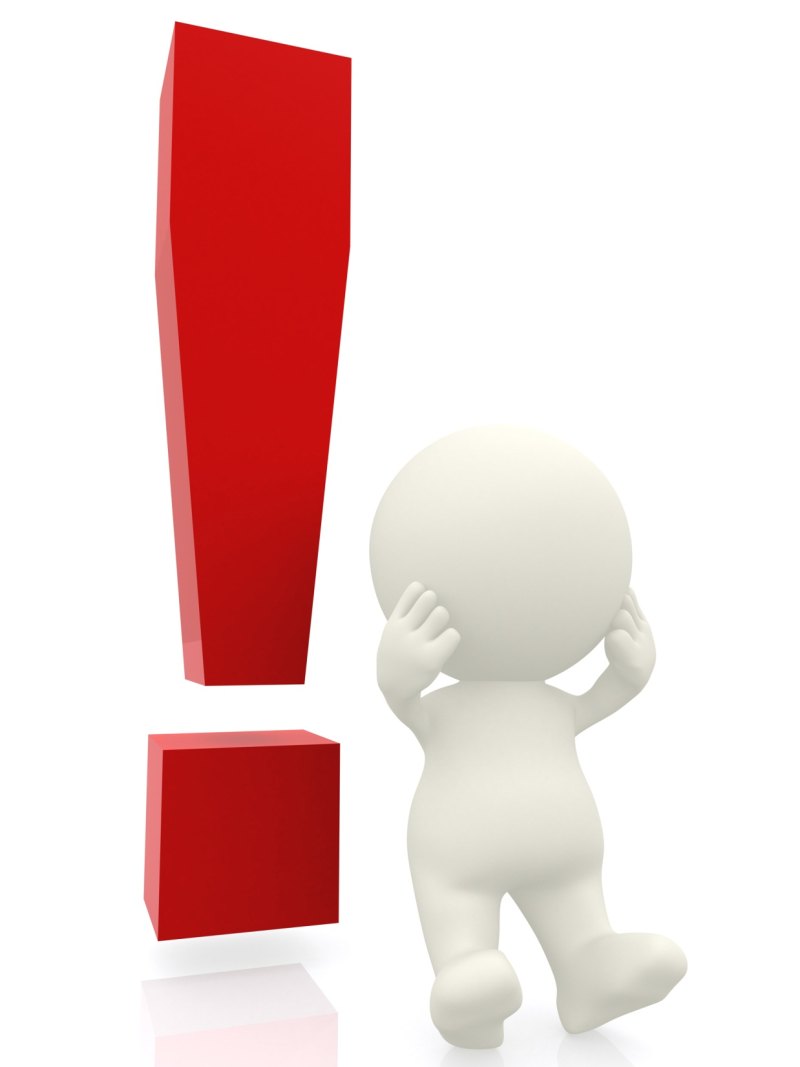 Восклицательный знак с человечком