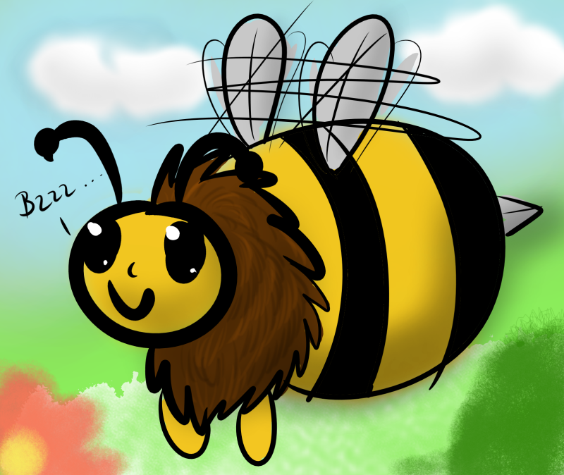 Пчела иллюстрация