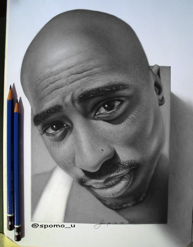 2pac портрет