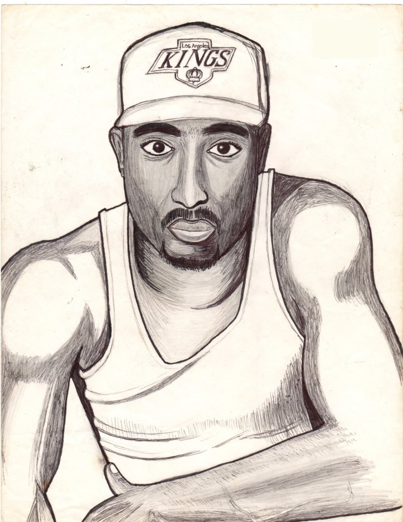 2pac drawing