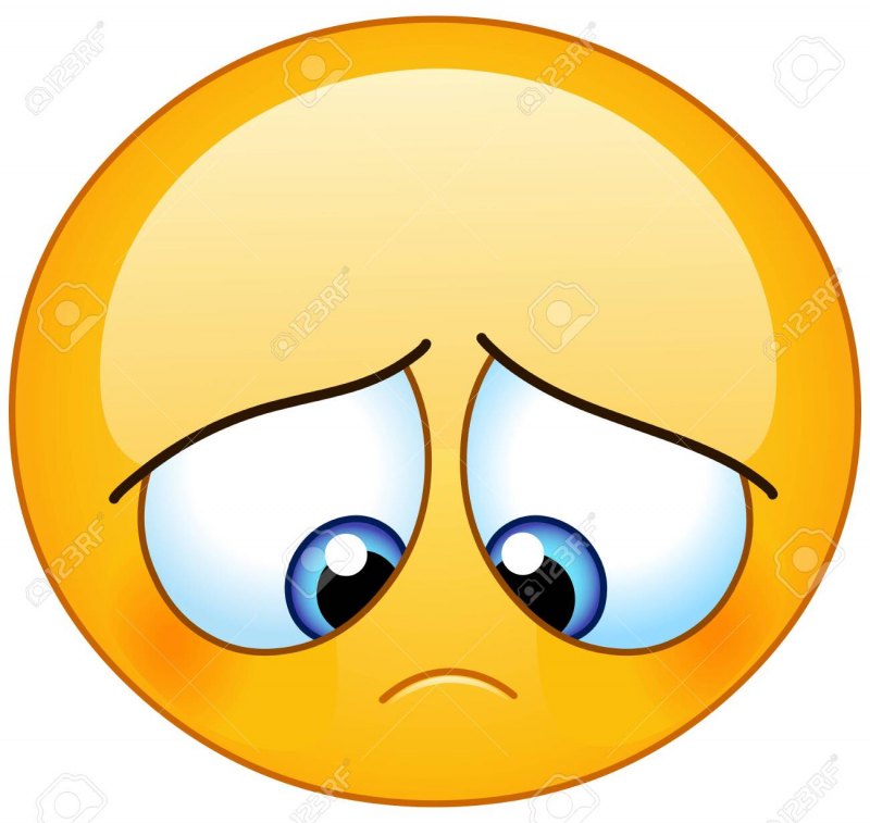 Грустный смайлик картинки на аву