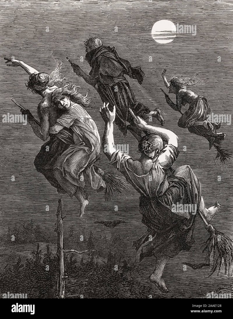 Вальпургиева ночь картина Альберт Вельти 1896