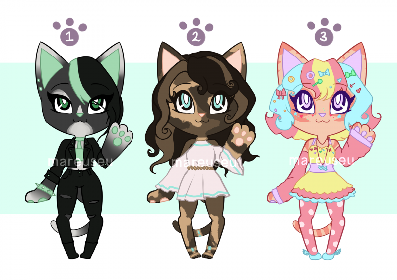 Чиби животных для рисования