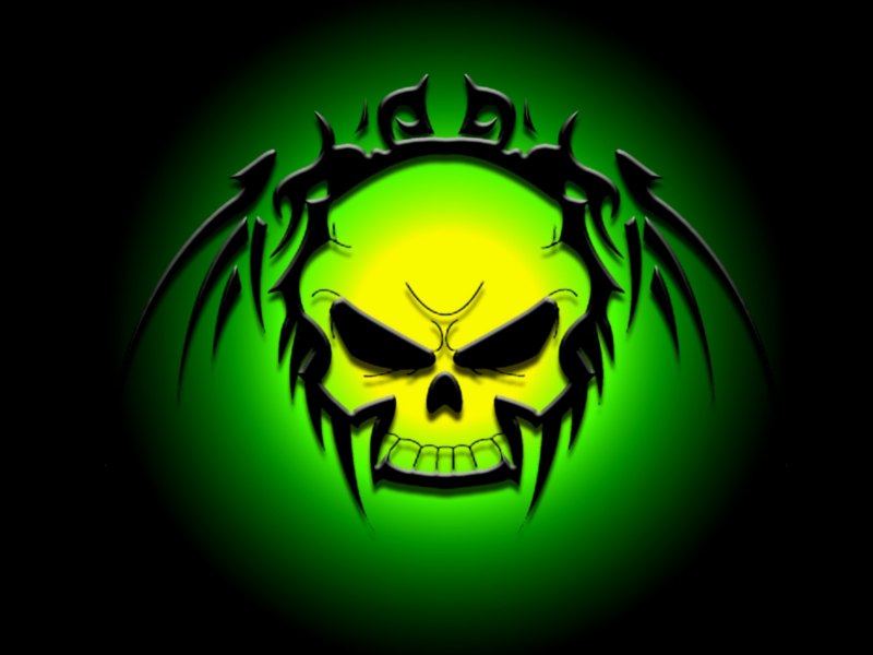Зеленый череп