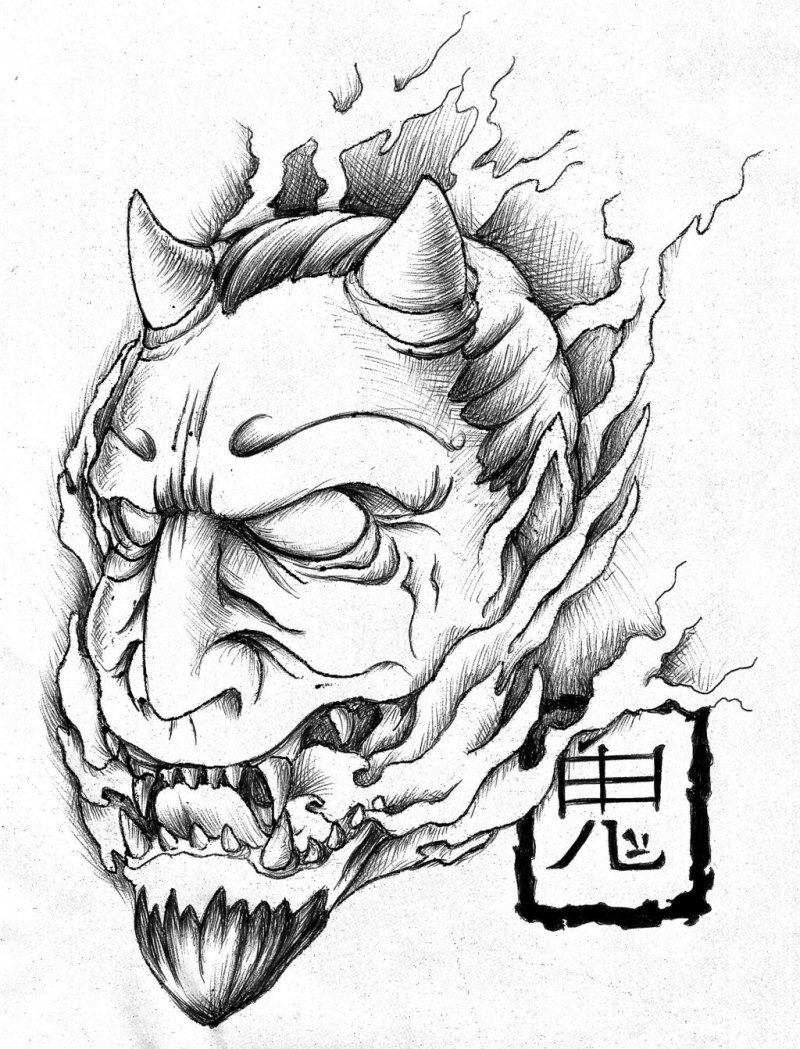 Маска Hannya