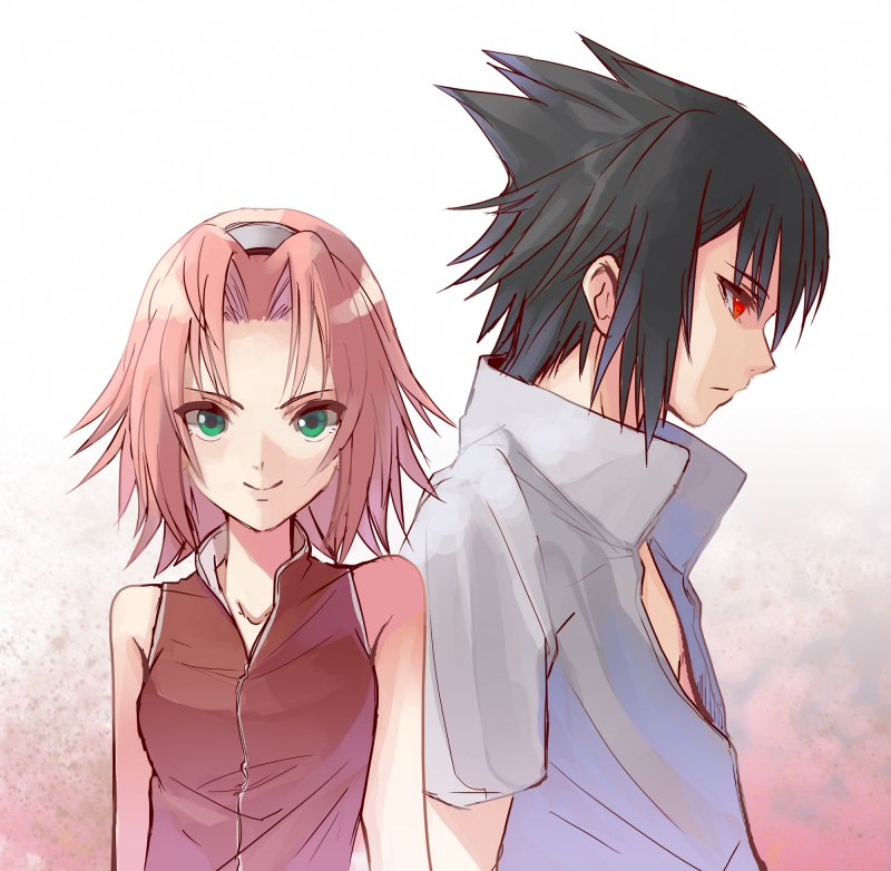 Сакура Харуно Саске и Наруто