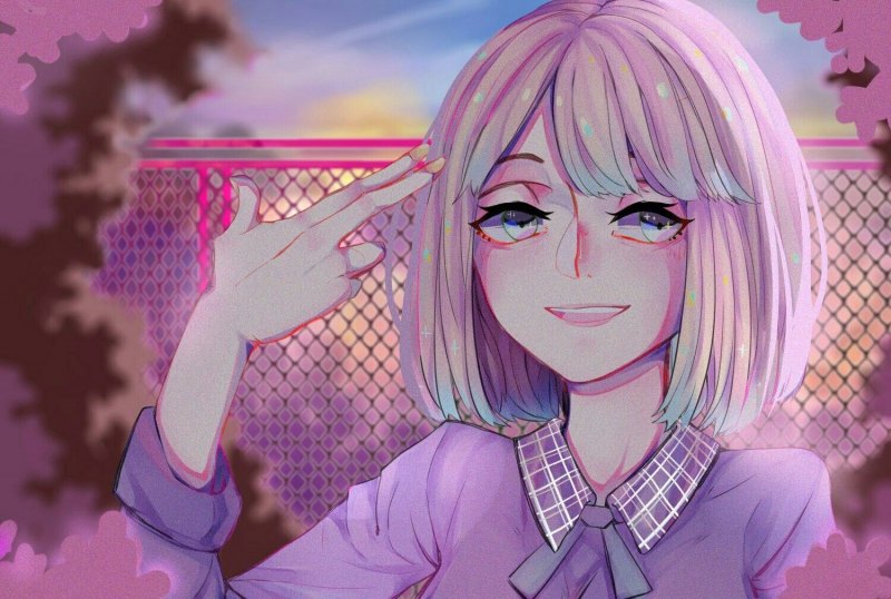 Аниме глитч Sad